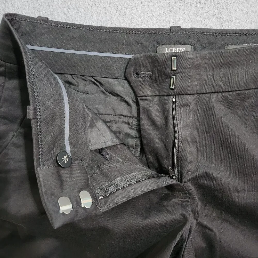 J. Crew Cafe Capri Women 4 Black Low Rise Pants